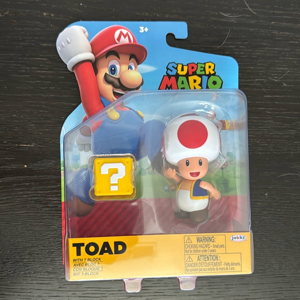 New inbox, Super Mario, toad figure